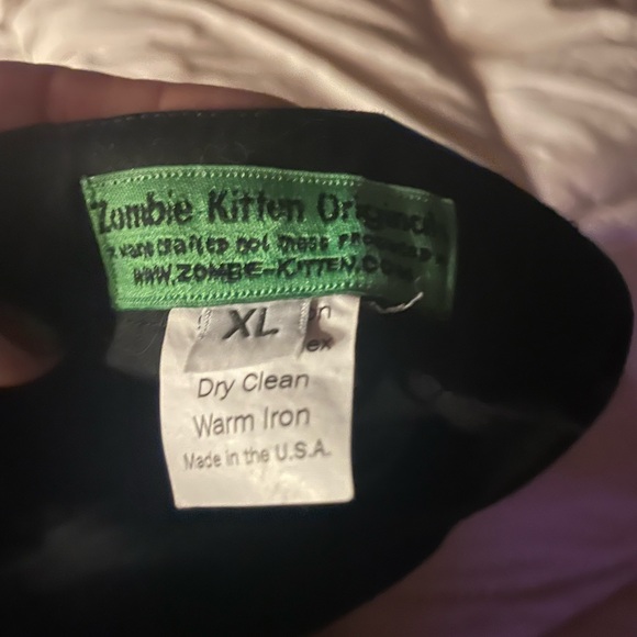 ZOMBIE KITTEN ORIGINALS Rocket Ship Pencil Skirt Size XL Camp 50’s wiggle pinup - Picture 2 of 2